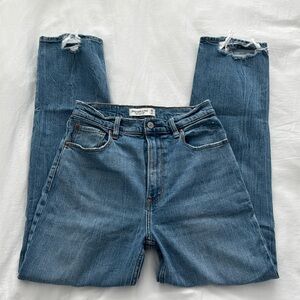 Abercrombie ankle straight ultra high rise jeans 27long